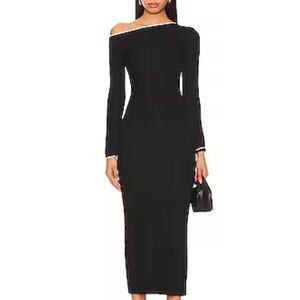 Elegant Black Long Sleeve Dress